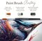 10-Piece Round Paint Brush Set, Large and Small Paint Brushes for Acrylic Painting, Gouache, Watercolor, Oil and Tempera, Soft Synthetic Round Tip, Various Sizes from 2 to 20